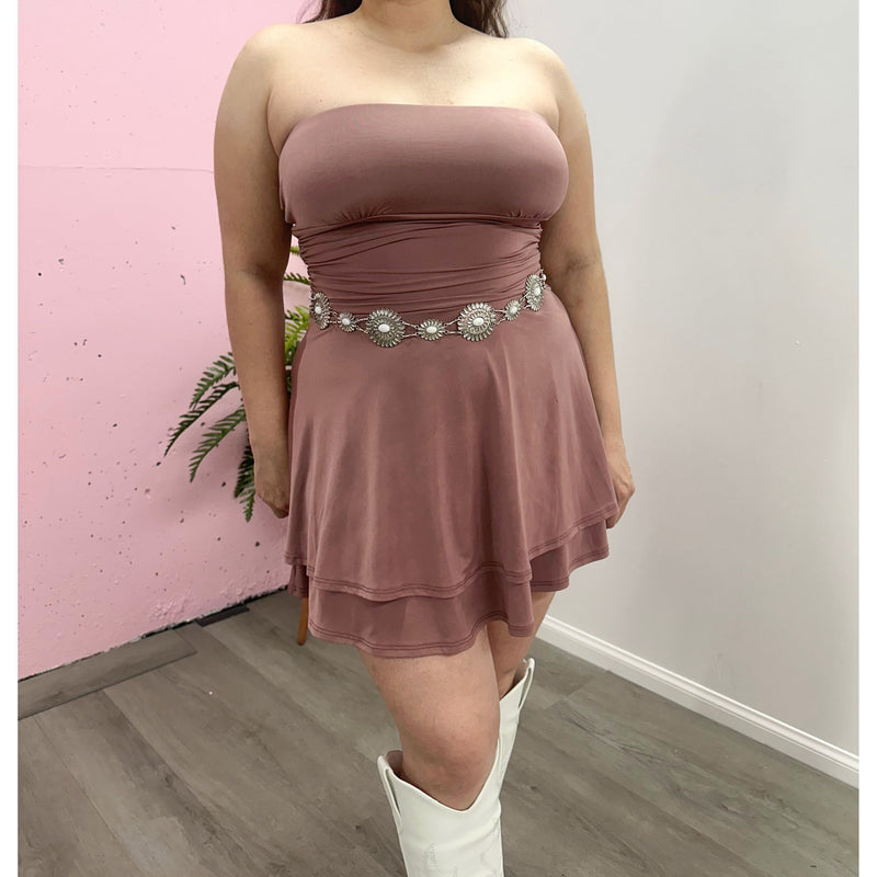 HANNAH STRAPLESS MINI DRESS