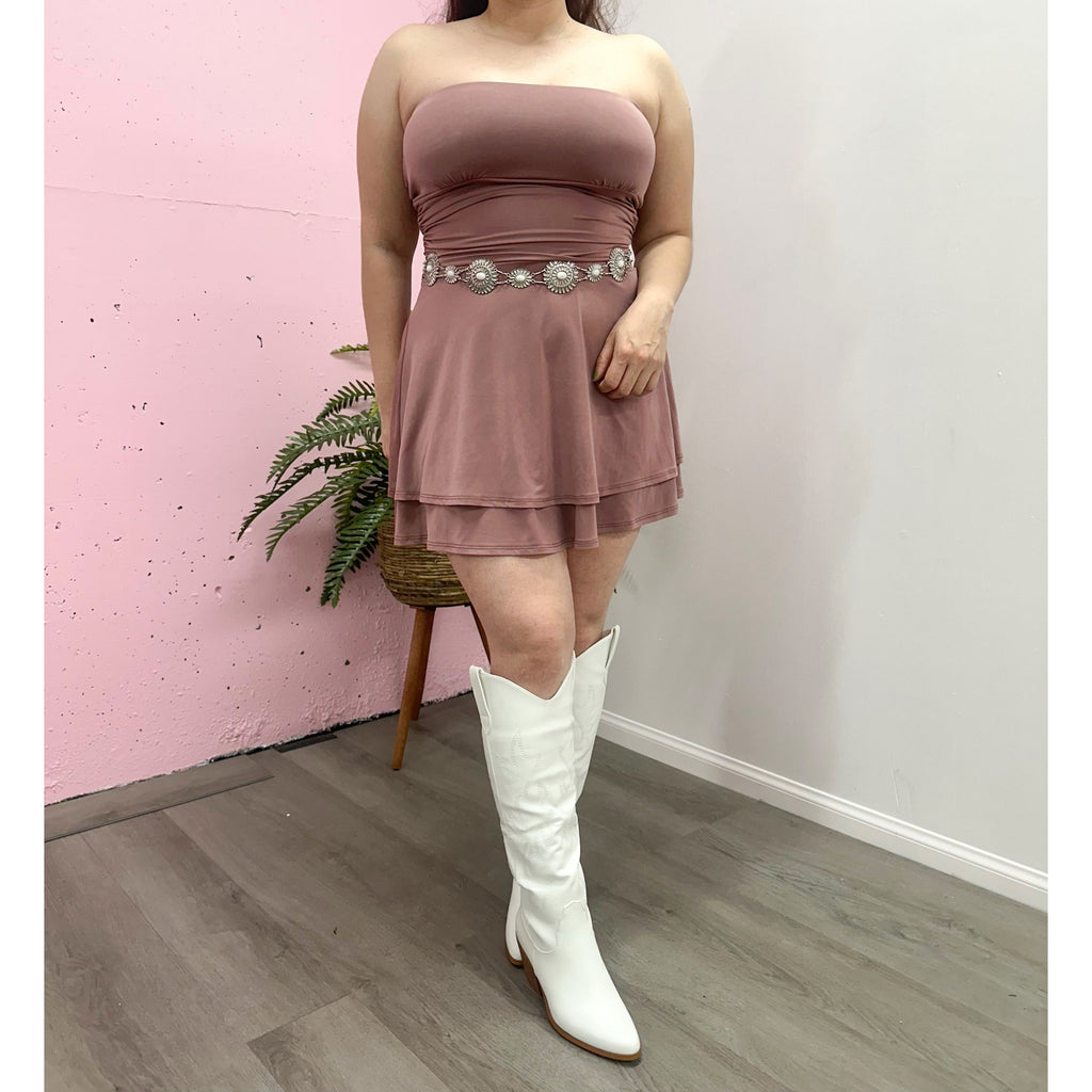 HANNAH STRAPLESS MINI DRESS