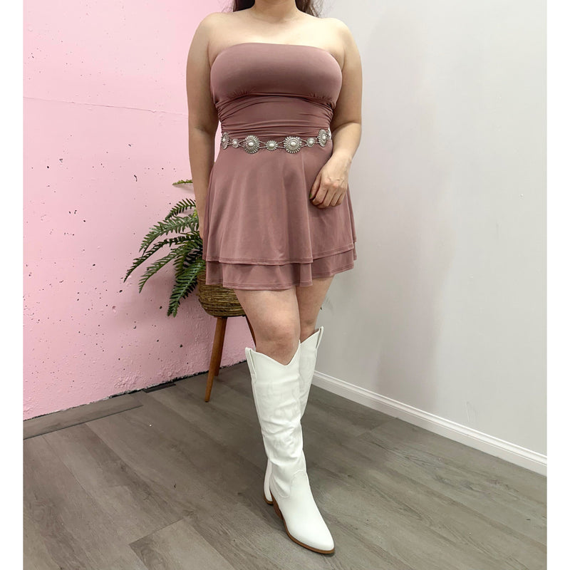 HANNAH STRAPLESS MINI DRESS